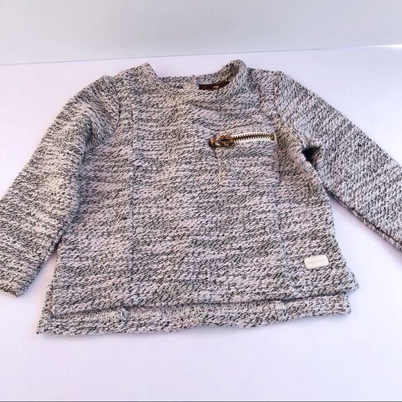 7 For All Mankind Girls White Black Sweater Top - Picture 1 of 7